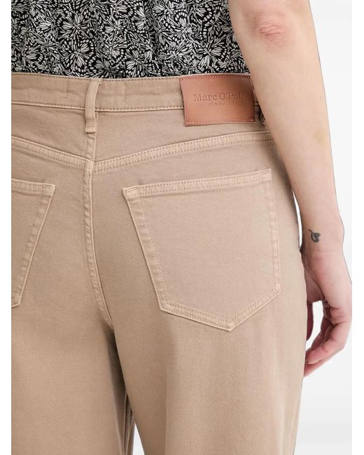 Marc O' Polo Natural Cropped Wide-Leg Jeans
