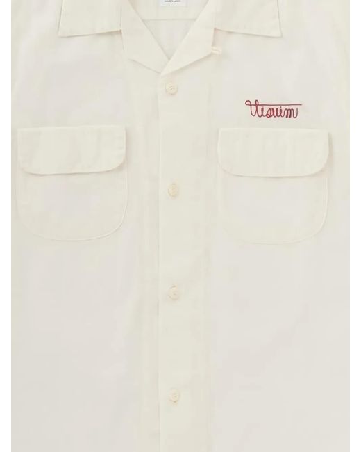 Visvim White Logo-Embroidered Shirt for men