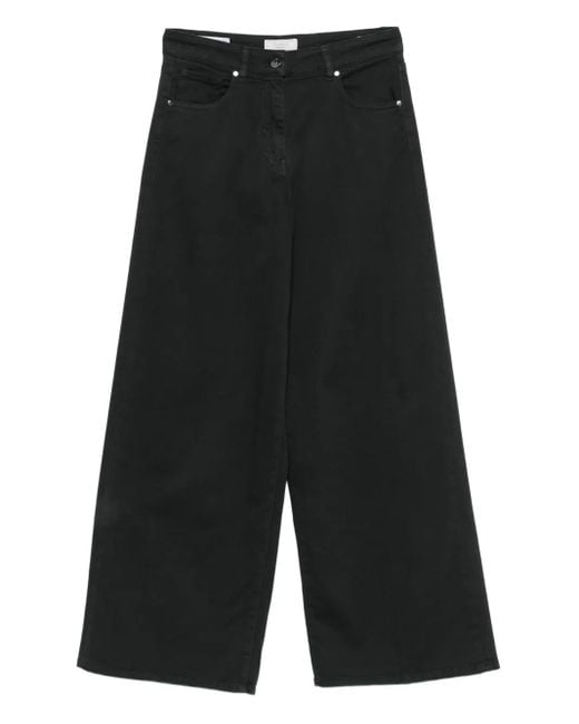Peserico Black Five-Pocket Jeans