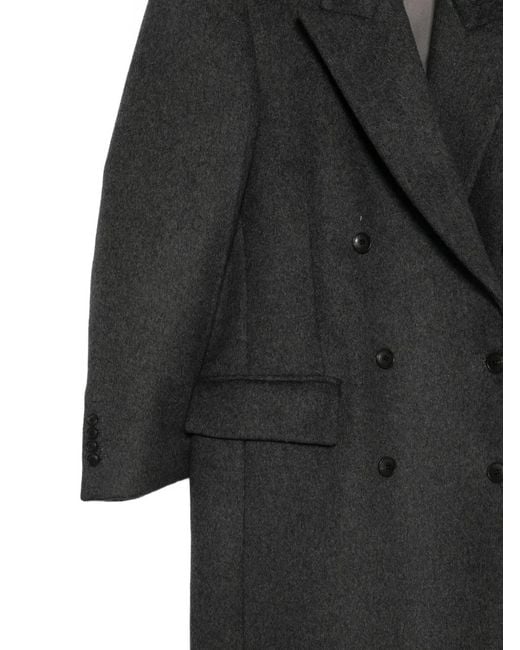 Rohe Black Double-Breasted Coat