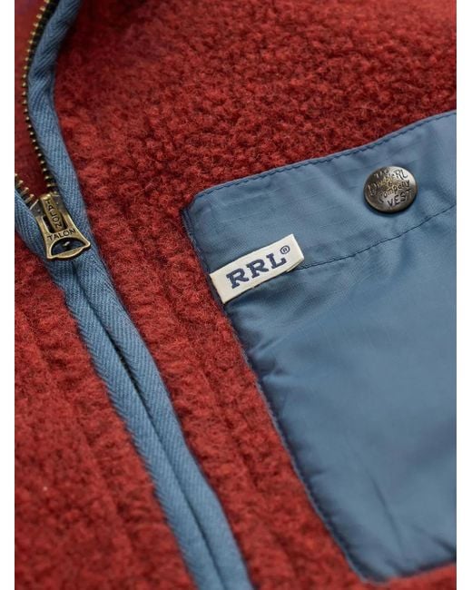 RRL Red Fleece-Texture Jacket for men