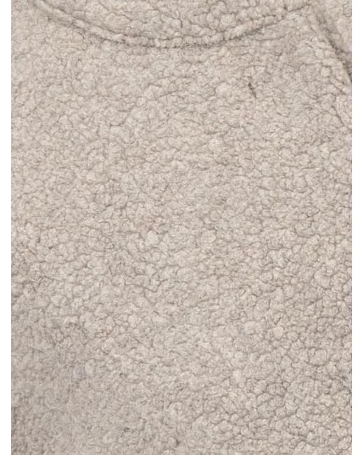 Harris Wharf London Natural Bouclé Wool Bomber Jacket for men