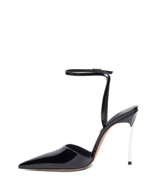 Casadei White Superblade Sharp Heeled Pumps