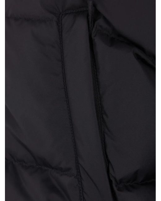 Herno Blue High-Collared Puffer Jacket With Horizontal Quilting for men