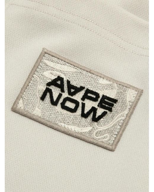 Aape By A Bathing Ape Trainingsshorts Met Logoband in het White voor heren
