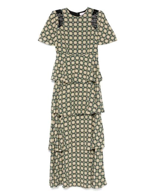Muzungu Sisters Green Amira Maxi Dress