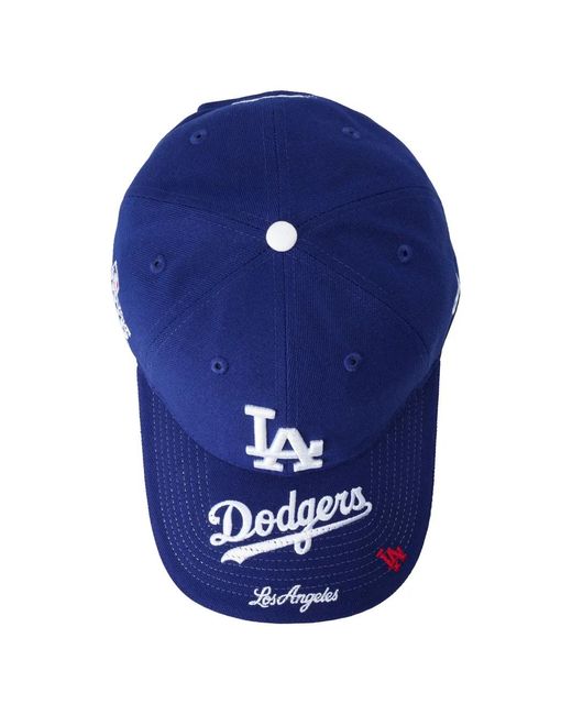 KTZ Blue 9Forty Mlb Logo-Embroidered Baseball Cap
