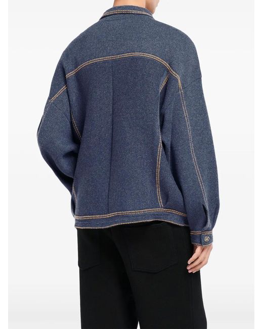 Barrie Blue Oversized Denim Jacket for men