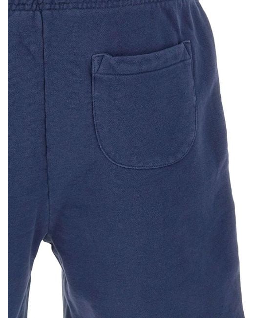 Polo Ralph Lauren Blue Loopback Drawstring Shorts for men