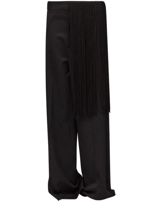 MM6 by Maison Martin Margiela フリンジ フレアパンツ Black