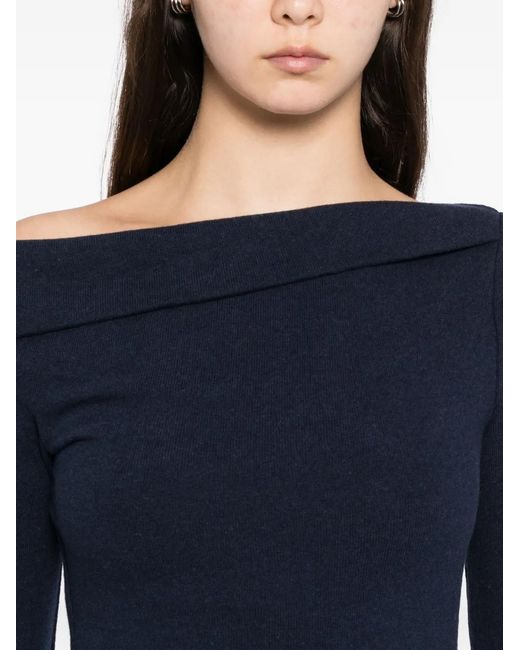 Reformation Blue Ello Top