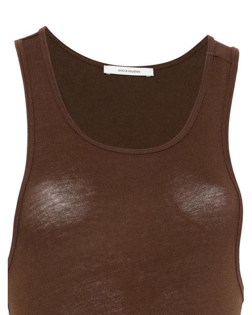 Entire studios Brown Midi Muscle Tank Dress