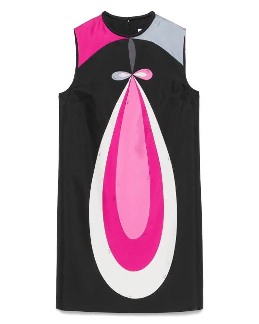 Emilio Pucci ジオメトリックパターン ミニドレス Pink