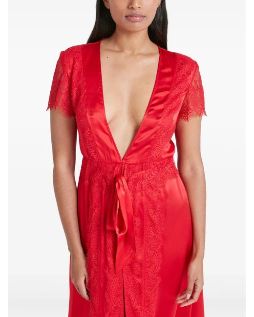 Temperley London Red Gaia Robe