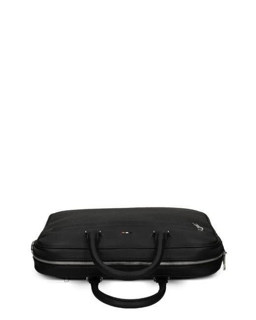 Portadocumenti Con Monogramma di Boss in Black da Uomo