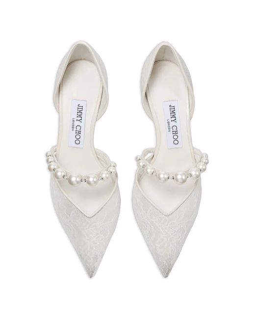 Jimmy Choo White Aurelie 65 Pumps