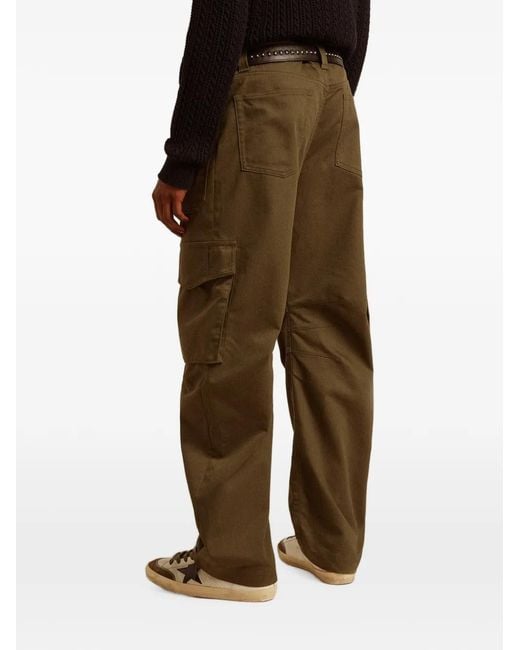 Golden Goose Deluxe Brand Green Cargo Pants for men