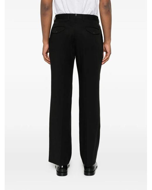 Germano 1952 Black Pleated Tailored Trousers for men