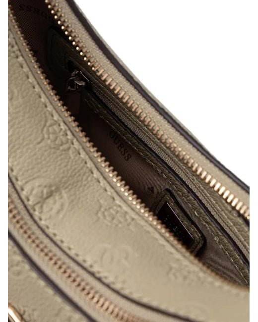Guess Natural Anise Logo-Embossed Tote Bag