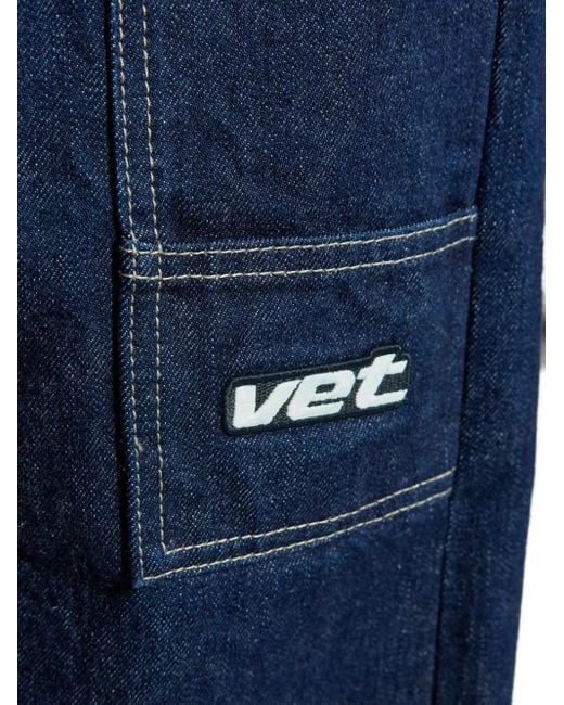 Vetements Blue Utility-Pocket Jeans for men
