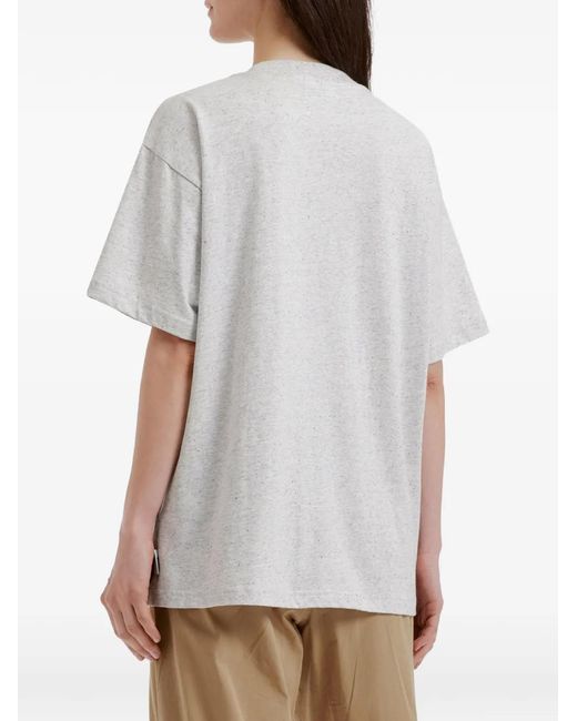 Chocoolate Gray T-Shirt À Motif Cœur