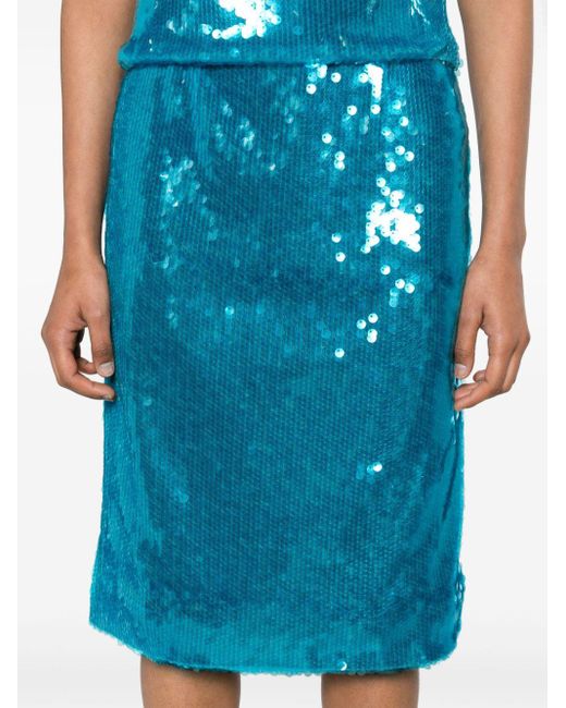 16Arlington Blue Quattro Sequinned Skirt