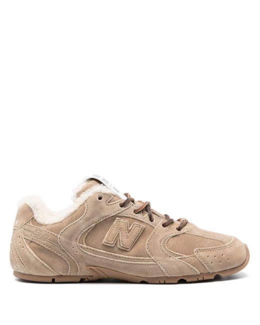 Miu Miu Pink X New Balance Suede Sneakers