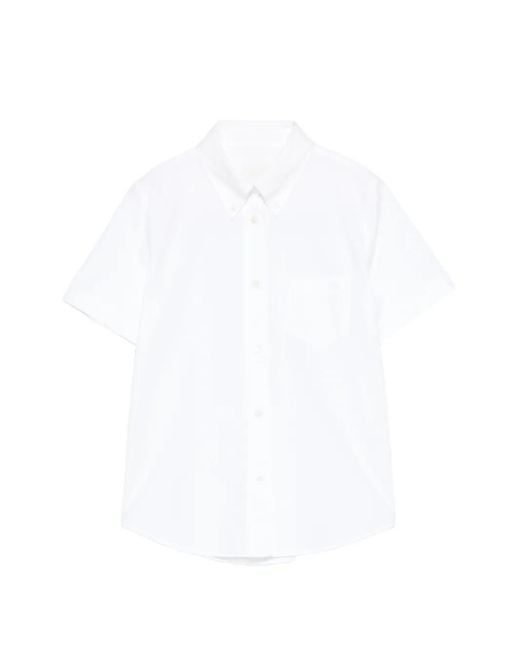 A.P.C. White Short-Sleeve Shirt