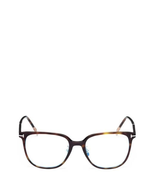 Tom Ford Multicolor Brille Mit Eckigem Gestell