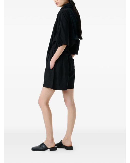 Studio Nicholson Black Karya Elasticated Shorts