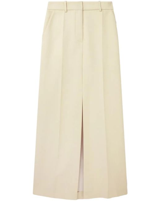 Stella McCartney Maxi-Rok Met Split in het Natural
