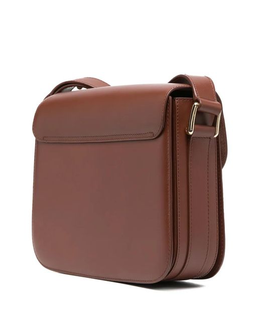 A.P.C. Brown Mini Shoulder Handbag
