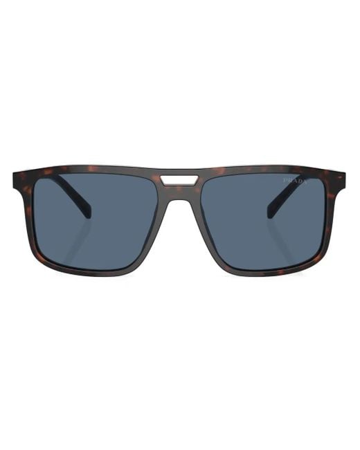 Prada Blue Prada Pr A22S Square Frame Sunglasses for men