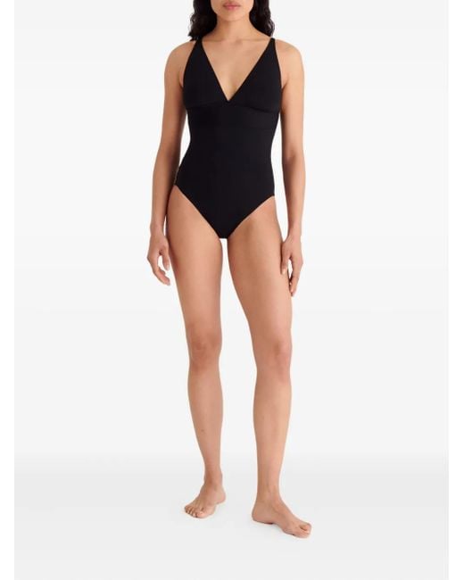 Eres Black Larcin V-Neck Swimsuit