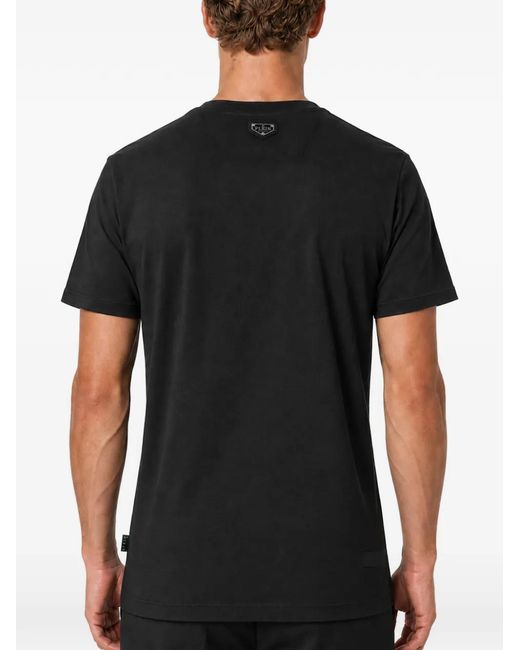 Philipp Plein Black Jersey T-Shirt Money Bear for men