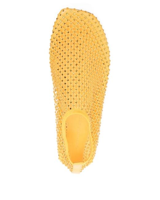 Christopher Esber ビジュー フラットシューズ Yellow