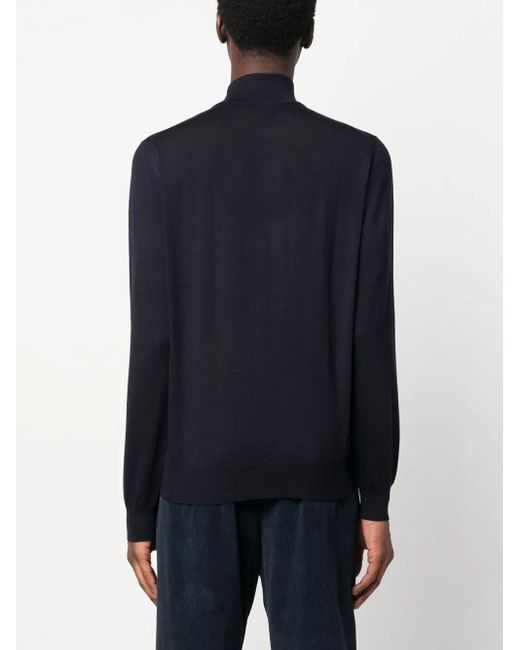 Pull En Maille À Col Roulé Corneliani pour homme en coloris Blue