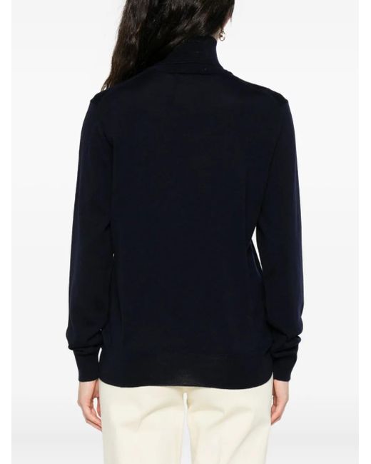 Etro Black Embroidered-Logo Sweater