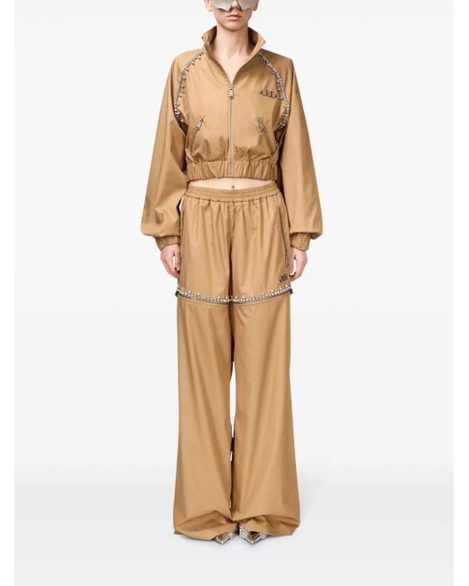 Area Natural Crystal-embellished Jacket