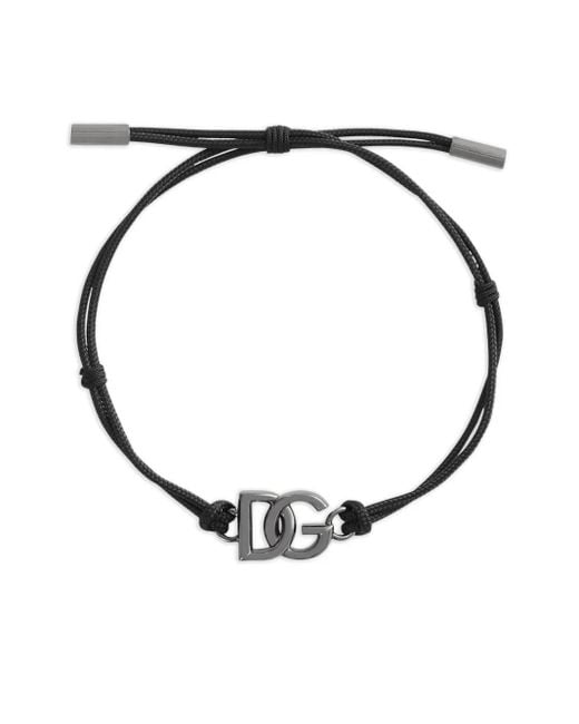 Bracelet À Plaque Logo Dolce & Gabbana pour homme en coloris White