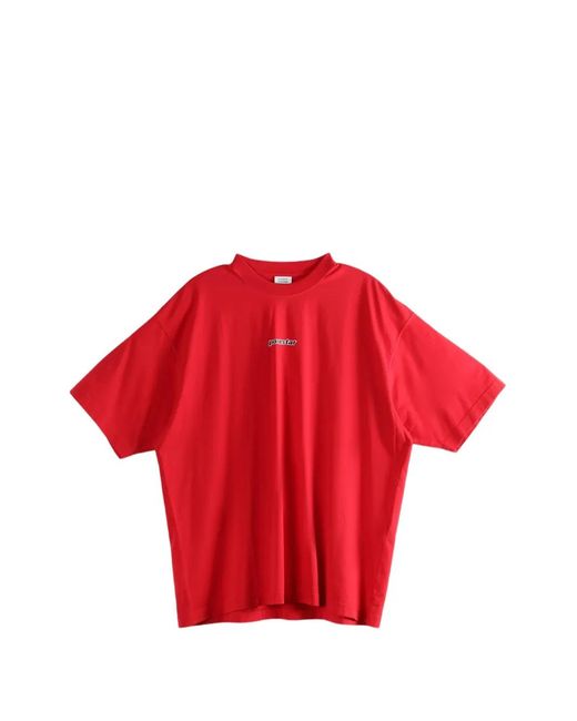 Vetements Red Short-Sleeve T-Shirt for men