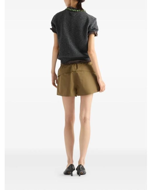 Prada Gray Knit Top
