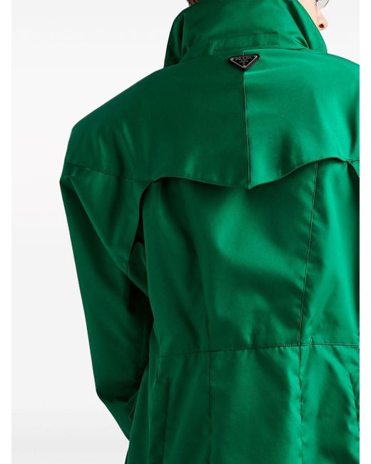 Prada Green Re-nylon High-neck Jacket for men