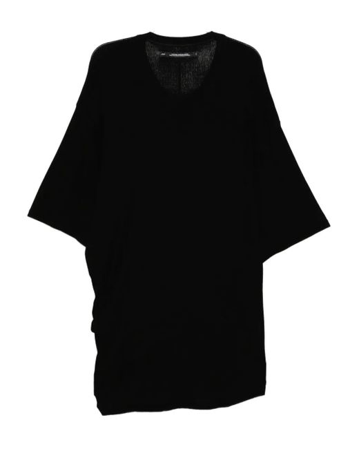 Camiseta drapeada Julius de hombre de color Black