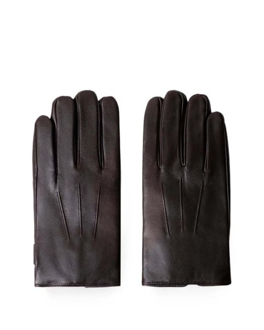 Hackett Black Commuter Gloves for men