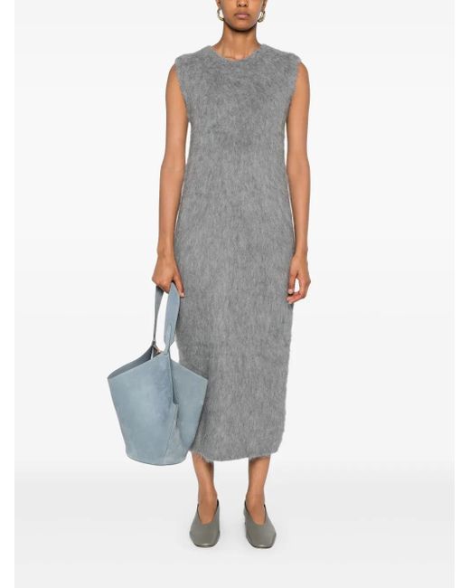 Phisique Du Role Gray Sleeveless Midi Dress