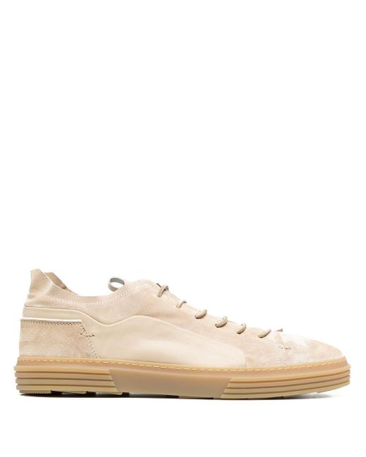 Moma Leather Panelled Low-top Sneakers in Natural for Men | Lyst UK