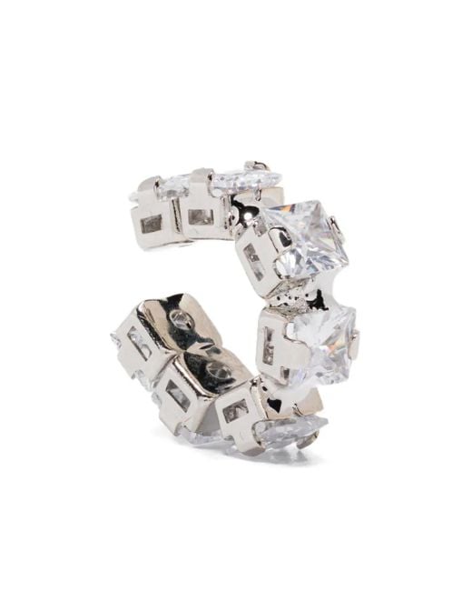 Patrizia Pepe White Cubic Zirconia Earrings