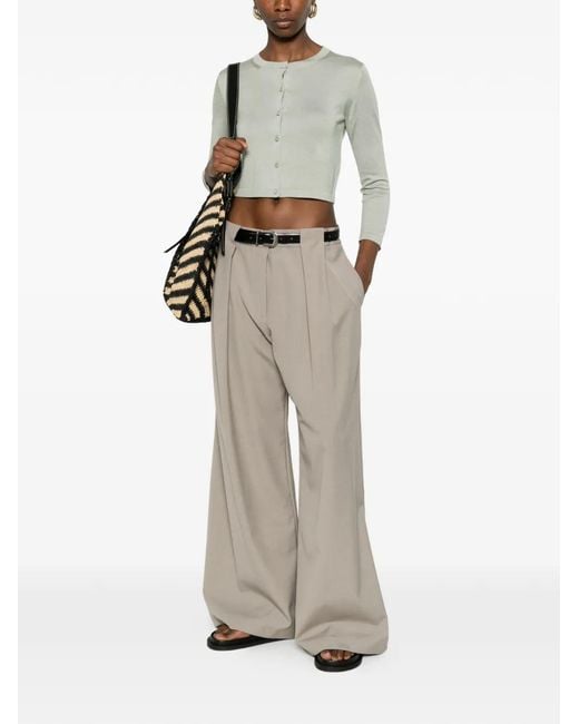 Max Mara White Buttoned Cardigan