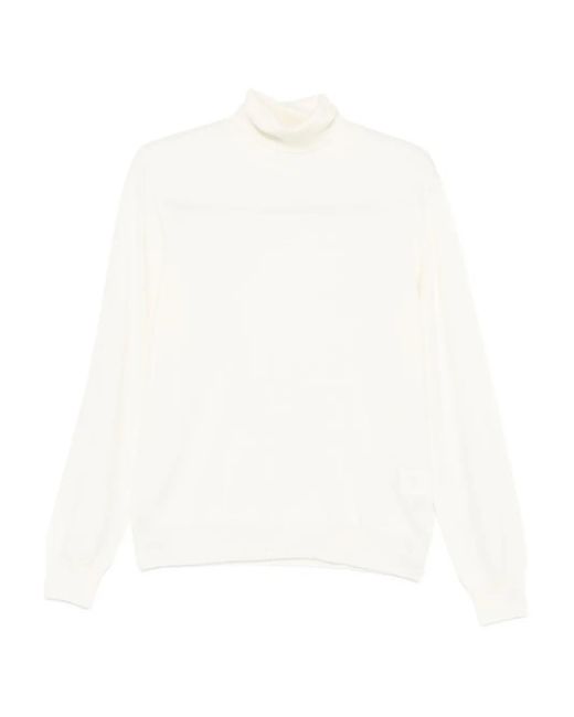 メンズ Tagliatore 0205 タートルネック セーター White